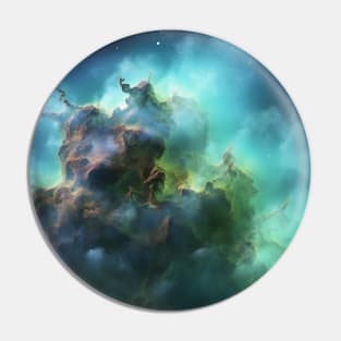 Green Nebula Pin