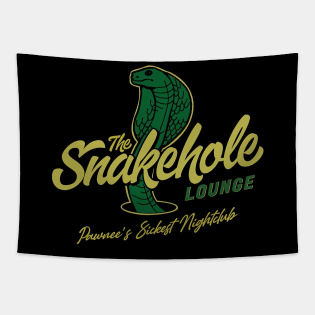 Snakehole Lounge Tapestry by MindsparkCreative