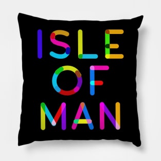 Colorful Isle of Man UK Pillow