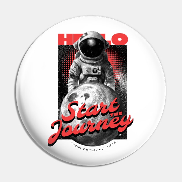 Start Journey Pin by DavidBriotArt