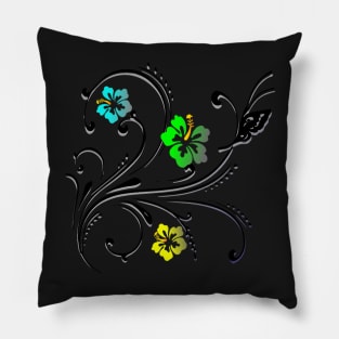 Flowers and Butterfly Pillow