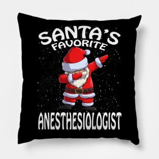 Santas Favorite Anesthesiologist Christmas Pillow