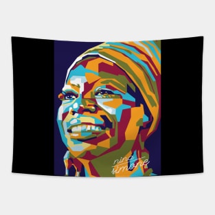 Abstract Popart nina simone Tapestry