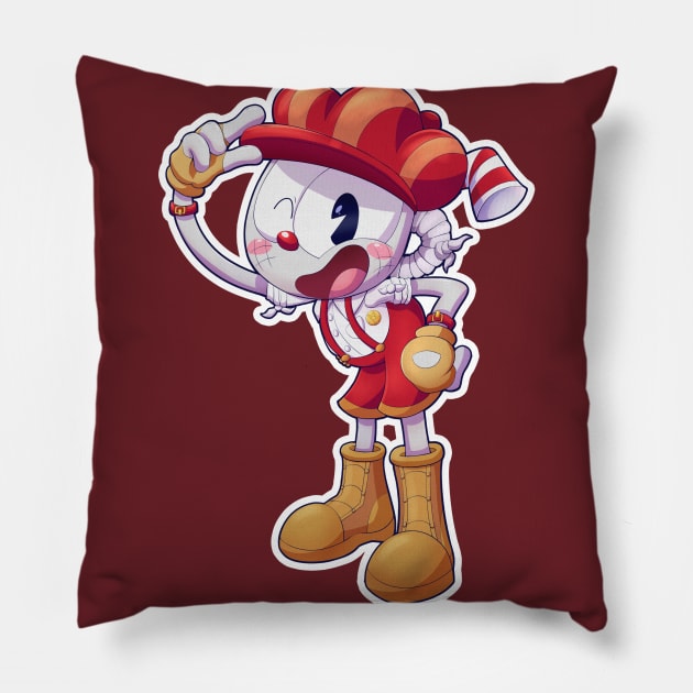 Steampunk Cuphead | Livdaneix Pillow by Livvy