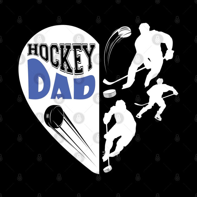 Hockey Dad Womens Love Playing Hockey Gift for hockey dad best hockey player by BoogieCreates