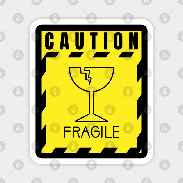 Caution Fragile Magnet by AbsZeroPi