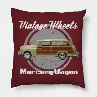 Vintage Wheels - Mercury Wagon Pillow