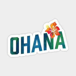 Ohana - Visit Hawaii Hibiscus Floral Watercolor Magnet