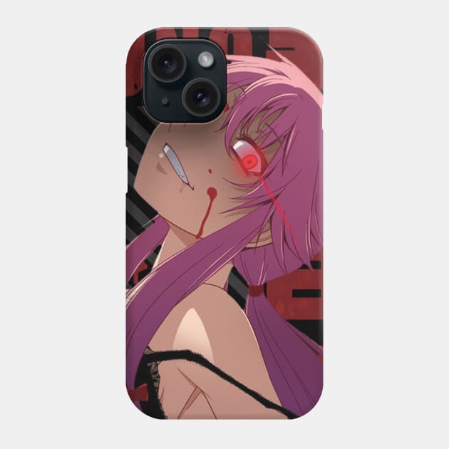 Mirai Nikki - Yuno Gasai Phone Case by Recup-Tout