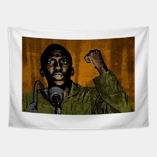 Thomas Sankara-4 Tapestry by truthtopower