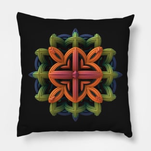 3-D Fractal Emblem Pillow