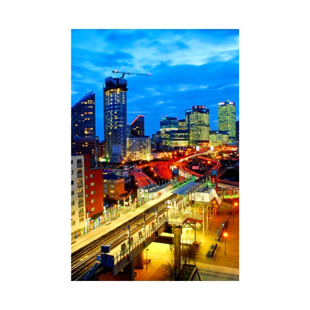 East India Dock Station Canary Wharf London Docklands by AndyEvansPhotos