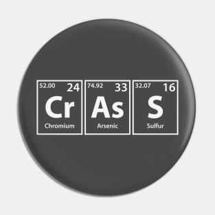 Crass (Cr-As-S) Periodic Elements Spelling Pin