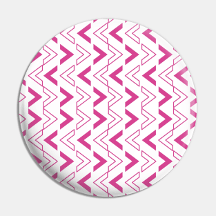 hot Pink Arrow Shape Pattern Pin