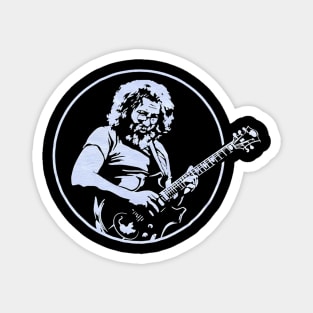 Jerry Garcia Solo Light Blue Art Magnet