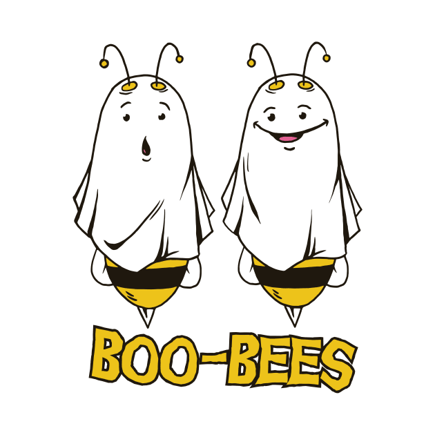 FUNNY BOO BEES T-SHIRT HALLOWEEN GHOST BEE LADIES T-SHIRT by Chameleon Living