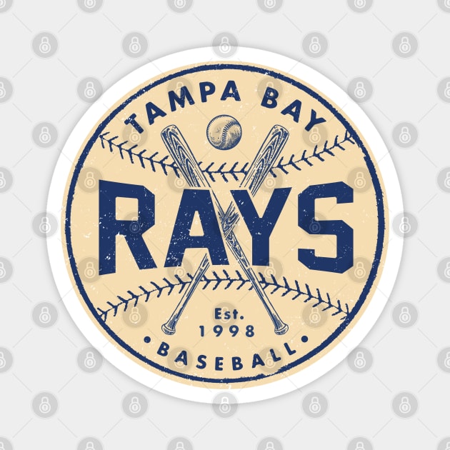 Tampa Bay Rays 2 by Buck Tee Originals Magnet by Buck Tee