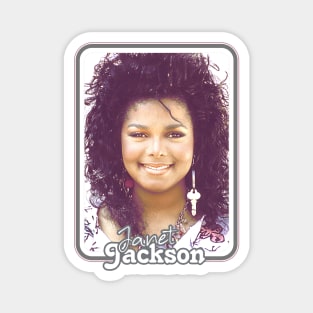 Janet Jackson /\/\ 80s Aesthetic Retro Fan Design Magnet