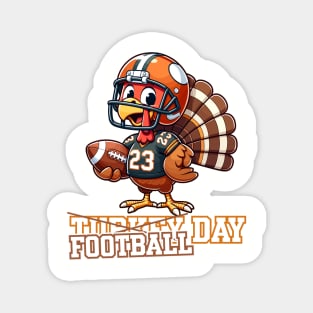 Turkey Day Football Day Magnet