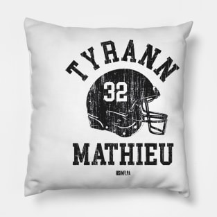 Tyrann Mathieu New Orleans Helmet Font Pillow
