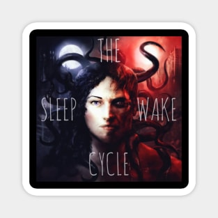 Sleep/Wake Cycle Logo - with text Magnet