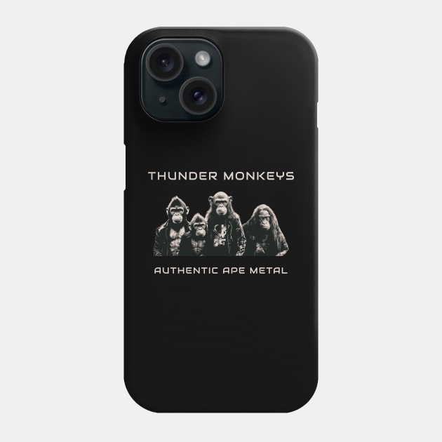 Thunder Monkeys - Authentic Ape Metal Phone Case by Thunder Monkeys