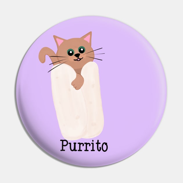 Purrito Pin by Midnight Pixels