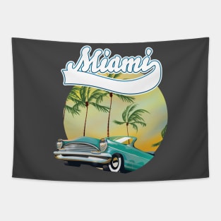 Miami Sunset logo Tapestry