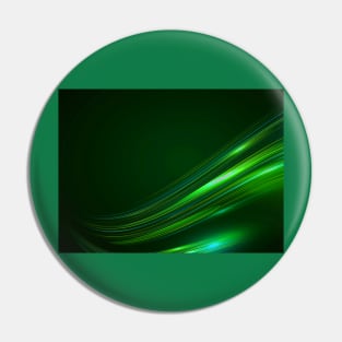 Digital Design - Green Abstract Strips Pin