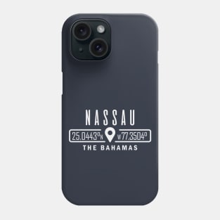 Nassau, Bahamas GPS Location Phone Case