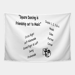 Friendship Set To Music BLK Tapestry