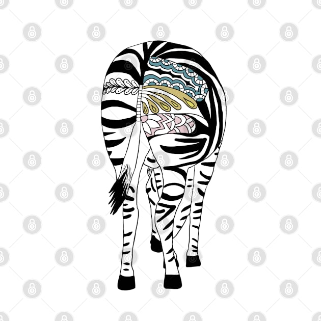 Buntes Zebra pastell by Blumchen