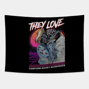"THEY LOVE" Tapestry