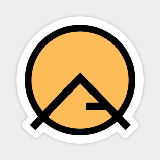 Franklin Mountain Atheist Logo - Pocket size Magnet