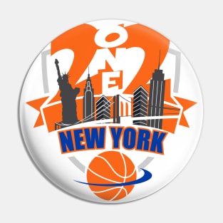 212 New York Basketball Pin