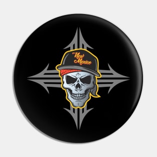 New Mexico Skull Pin