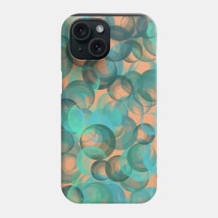 Blue Bubbles Abstract Phone Case