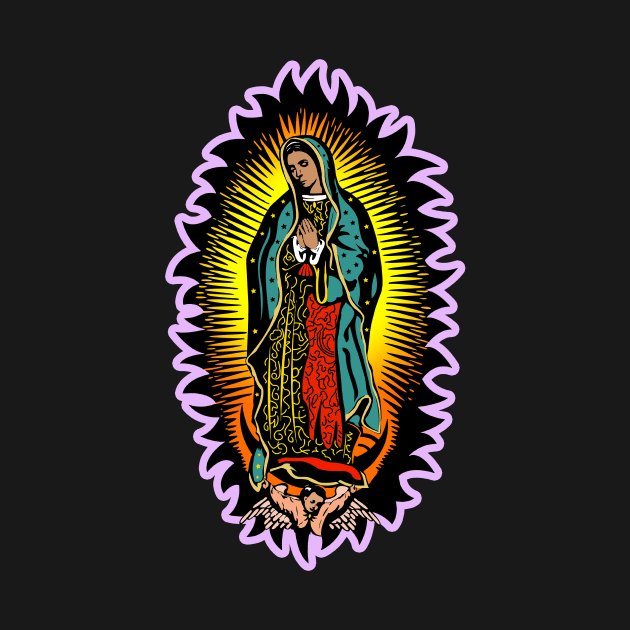 Our Lady of Guadalupe Virgin Mary by Cabezon