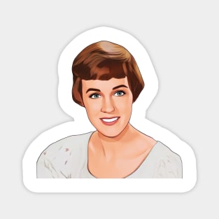 Maria Von Trapp Cartoon Magnet