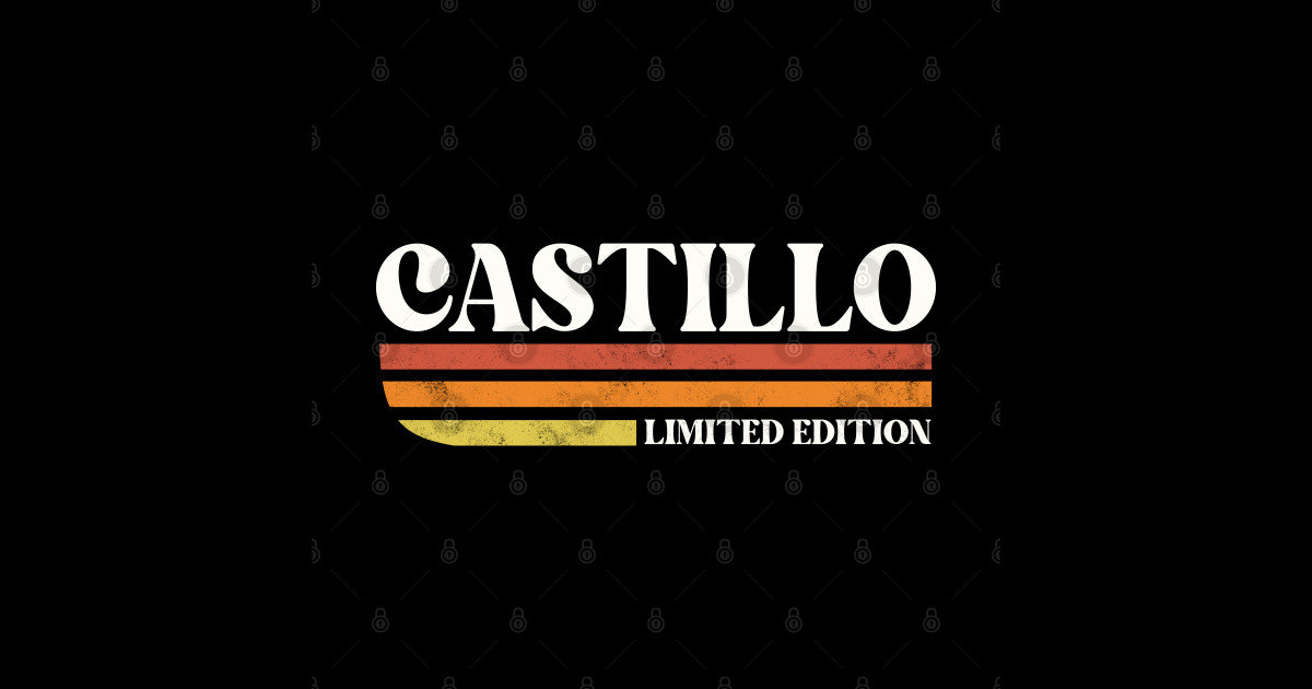 CASTILLO Surname Funny Reunion Retro Vintage 70s 80s Birthday