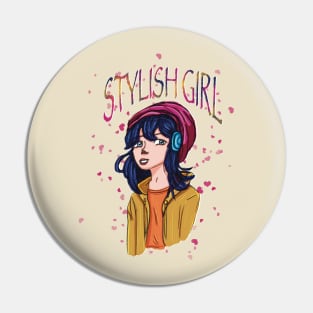 Stylish girl Pin