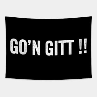 Go'n Git St. Patrick White Style T-Shirt Tapestry