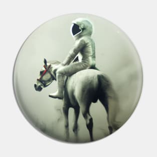 Astronaut and Horse Pin