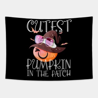 Cutest Pumpkin In The Patch Funny Halloween Thanksgiving Tapestry