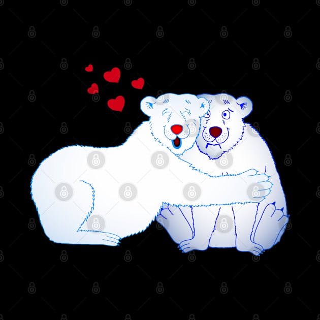 Polar Bears Love Valentine's Day Gift Bear Polar by Littlelimehead