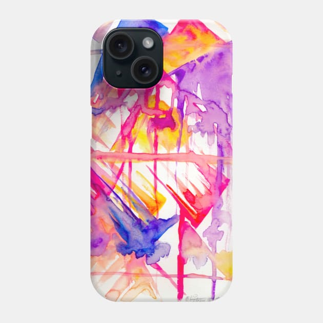 Fractured Amethyst Phone Case by Art of V. Cook