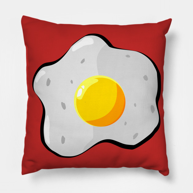 Fried Egg Illustration Egg Pillow Teepublic Au