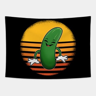 Retro Zucchini Tapestry