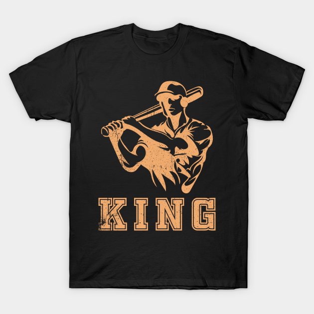 Discover Baseball King and Baseball Player - Baseball - T-Shirt