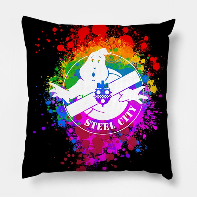 SCGB Pride Pillow by Steel City Ghostbusters